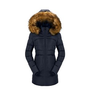 Navy Blue long heavy winter coat